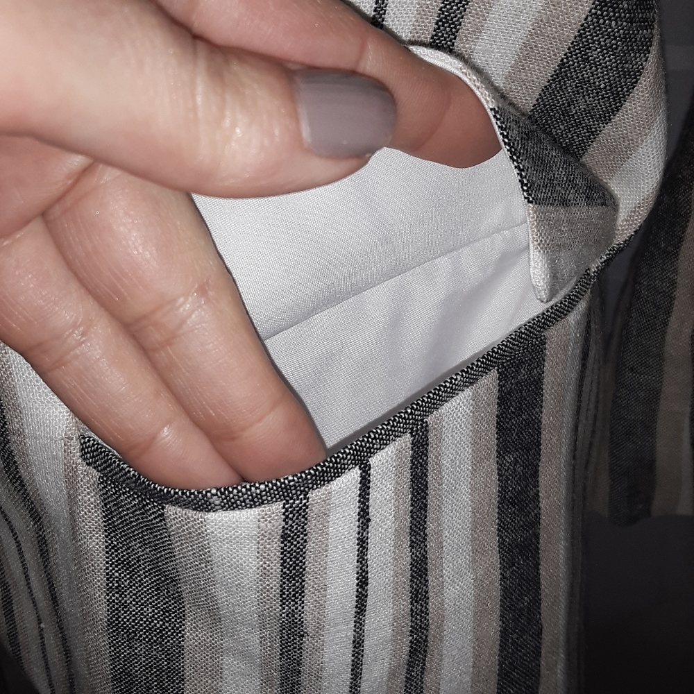 ATF Striped Linen Blazer. - Picture 4 of 9